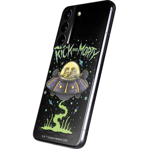 Adult Swim Rick and Morty Spaceship Galaxy S22 Skin